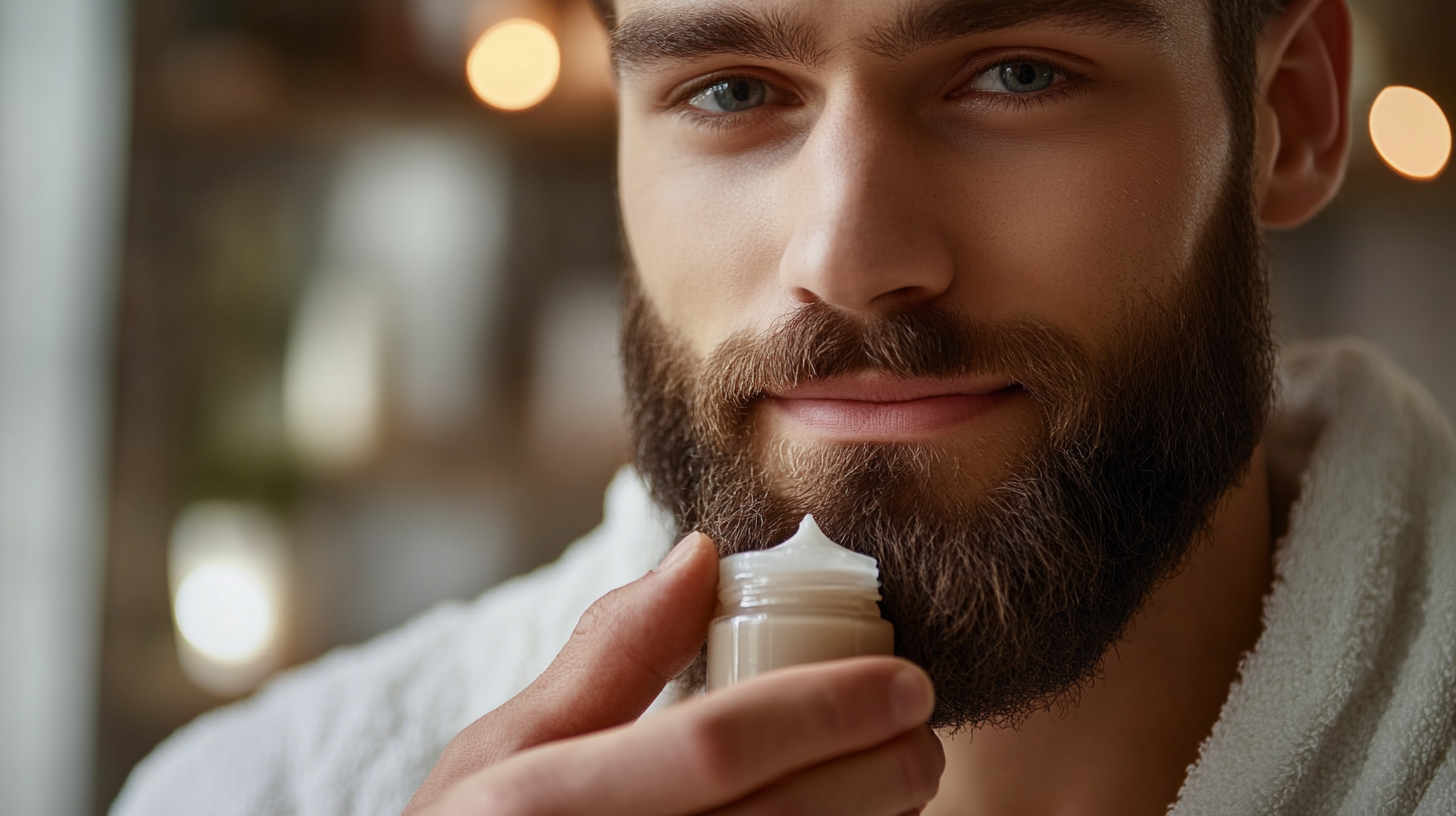 Beard balm helps condition and style facial hair naturally. by CrowsNest